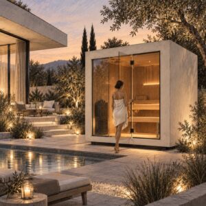Hotová sauna pripravená na prvé saunovanie