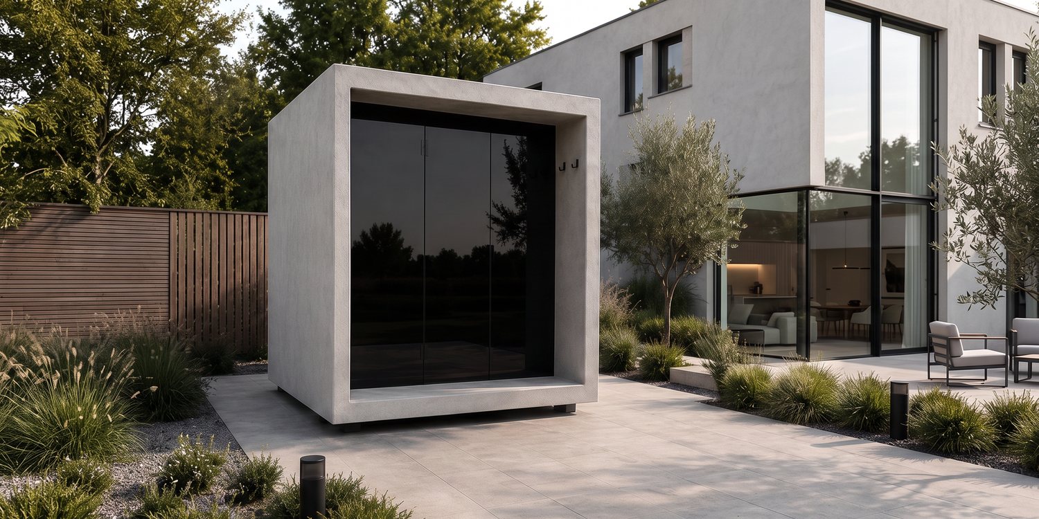Sauna Thermalux MOR v záhrade